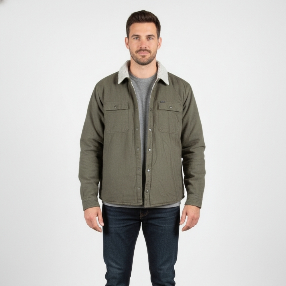 Volcom Men's Olive Sherpa Jacket